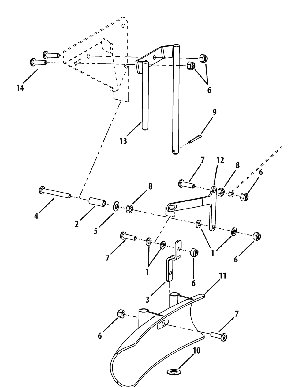Remote Deflector Assembly Diagram and Parts List for 56A34DT2 750-XP Cub Cadet Lawn Mower